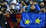هواداران استقلال تهران پیش از بازی از برد میگویند هواداران استقلال تهران پیش از بازی از برد میگویند